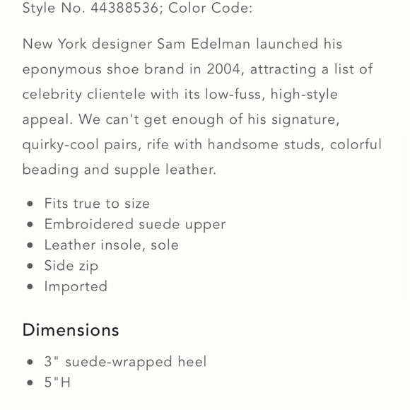 Sam Edelman Floral, Embroidered, Suede + Leather Heel Booties - Picture 13 of 13